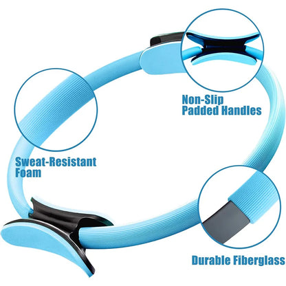 Yoga Pilates Ring for Pelvic Floor Muscle Training - Open Back Magic Ring Fitness Accessory